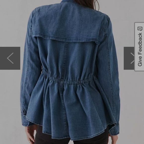 Silence + Noise Kirra Swing Chambray Trench Coat - Picture 4 of 9